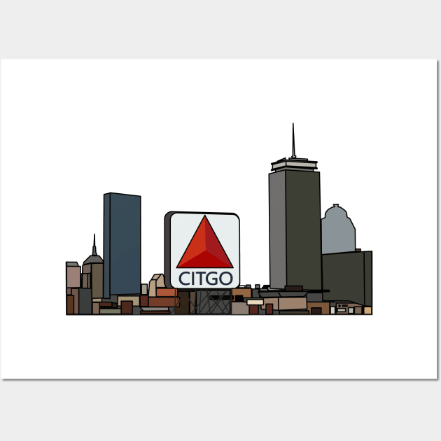 Boston Skyline Wall Art by Sci-Emily